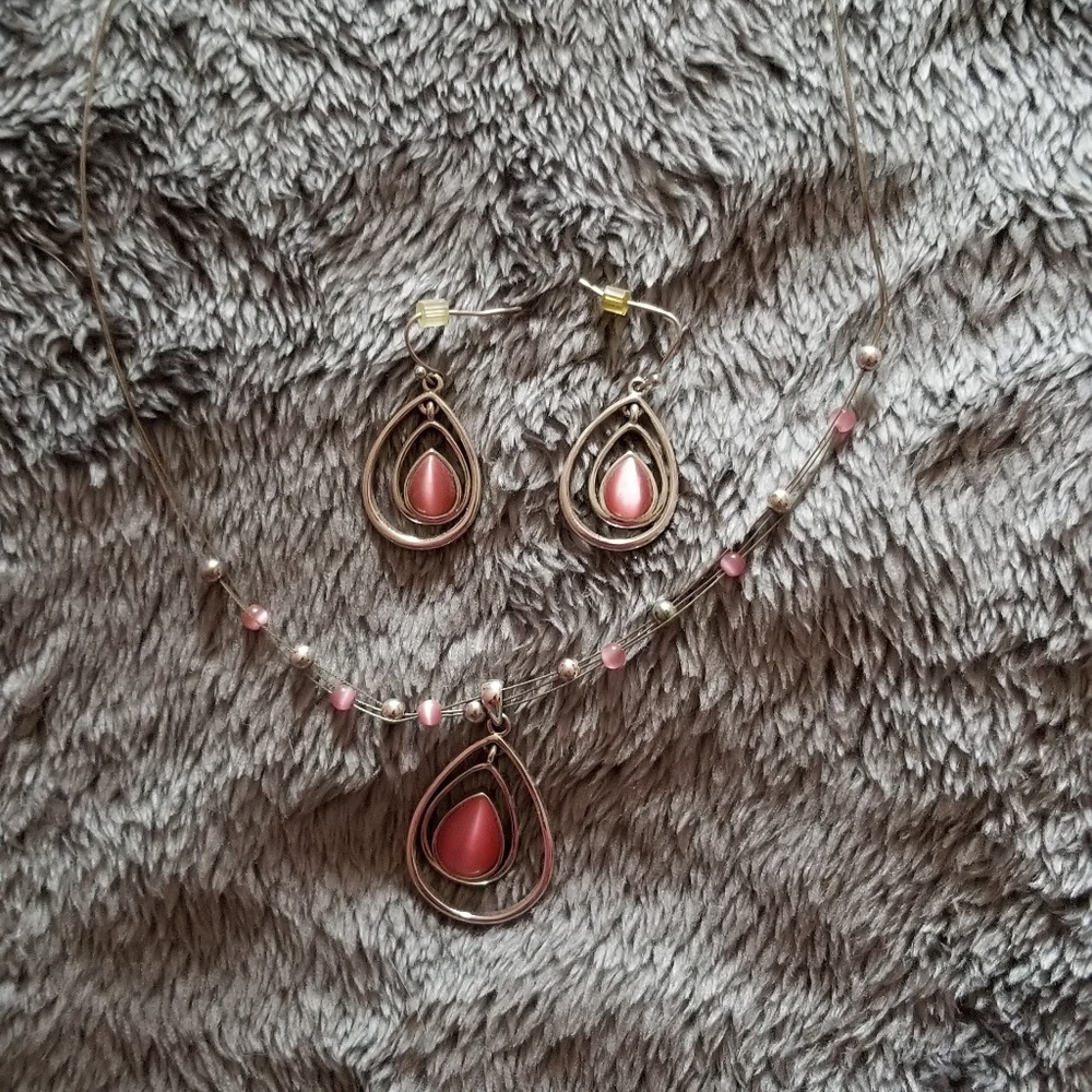 Necklace and earrings